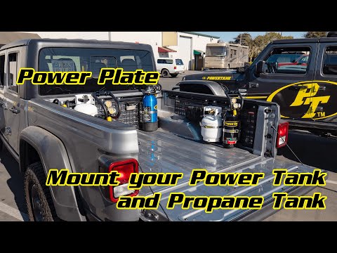 Power Plate Overview - MOLLE/Pickup mount for Power Tanks and Propane Tanks
