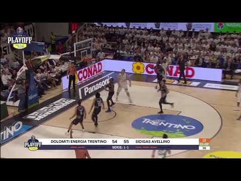 HIGHLIGHTS G3 LBA Playoff PosteMobile/ Dolomiti Energia Trentino - Sidigas Avellino 88-80