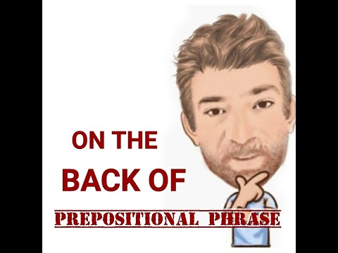 English Tutor Nick P Prepositional Phrase (144) On the Back of - Origin - (Two Meanings)