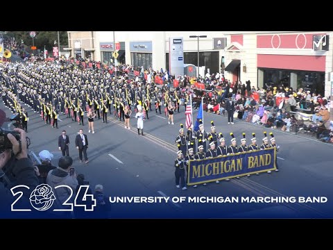 University of Michigan Marching Band - 2024 Pasadena Rose Parade