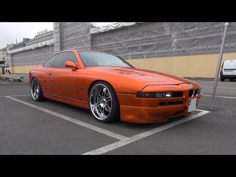 Candy Orange BMW 850 CiA on 20\" Savini Forged Wheels