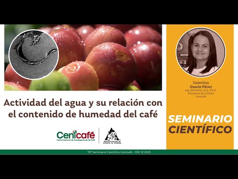 El agua y su relación con el contenido de humedad del café