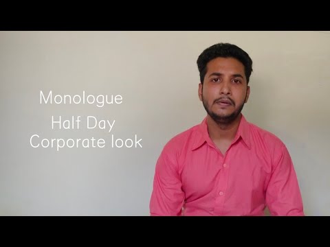 Krishna Roy Monologue || Corporate look || 
