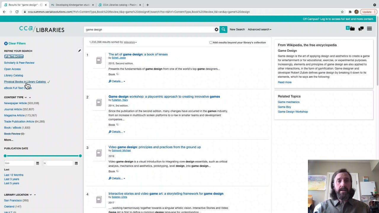 CCA Libraries Search