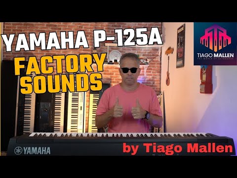 Yamaha P-125 (Factory sounds) by Tiago Mallen #yamahap125 #tecladista #piano