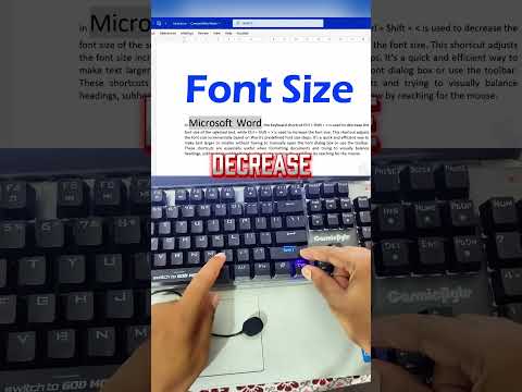 You’ve Been Changing Font Size WRONG This Whole Time – Use THIS Shortcut in MS Word! #msword #trick