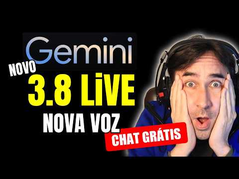 NOVO Gemini 3.8 Live Conversa por Voz e Como Fazer Chat Grátis com iA e Voz Gratuita