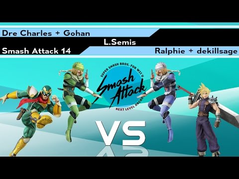 Smash Attack 14 - [L.Semis] Dre Charles + Gohan vs Ralphie + dekillsage