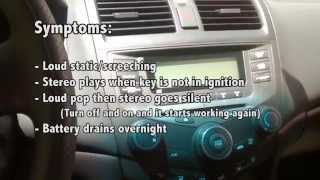 Honda Accord Malfunctioning Stereo