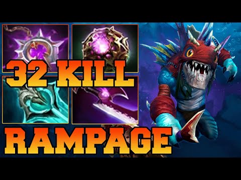 Rampage + 31 Kills Slark Perfect Carry Slark Dota 2! Slark Dota 2 Safelane Gameplay Build Guide 7.39