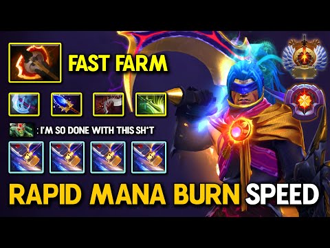 RAPID MANA BURN SPEED CARRY Anti Mage 1st ITEM BF Fast Farm Like A Machine 100% Hard Counter Medusa