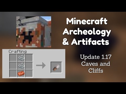 Minecraft Archeology & Artifacts - 1.17 Update Caves and Cliffs #Shorts