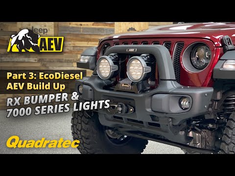 AEV RX Front Bumper & 7000 Series Lights - Wrangler JL Rubicon EcoDiesel Build Up Episode 3 of 4