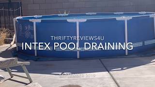 INTEX Pool Draining