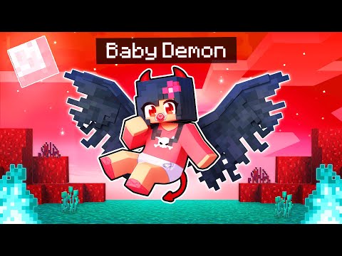Playing Minecraft As A BABY DEMON!