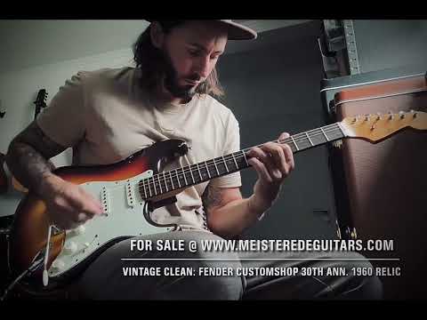 For sale @ www.MEISTEREDEGUITARS.com - clean Fender custom shop 1960 relic 30th anniversary Strat