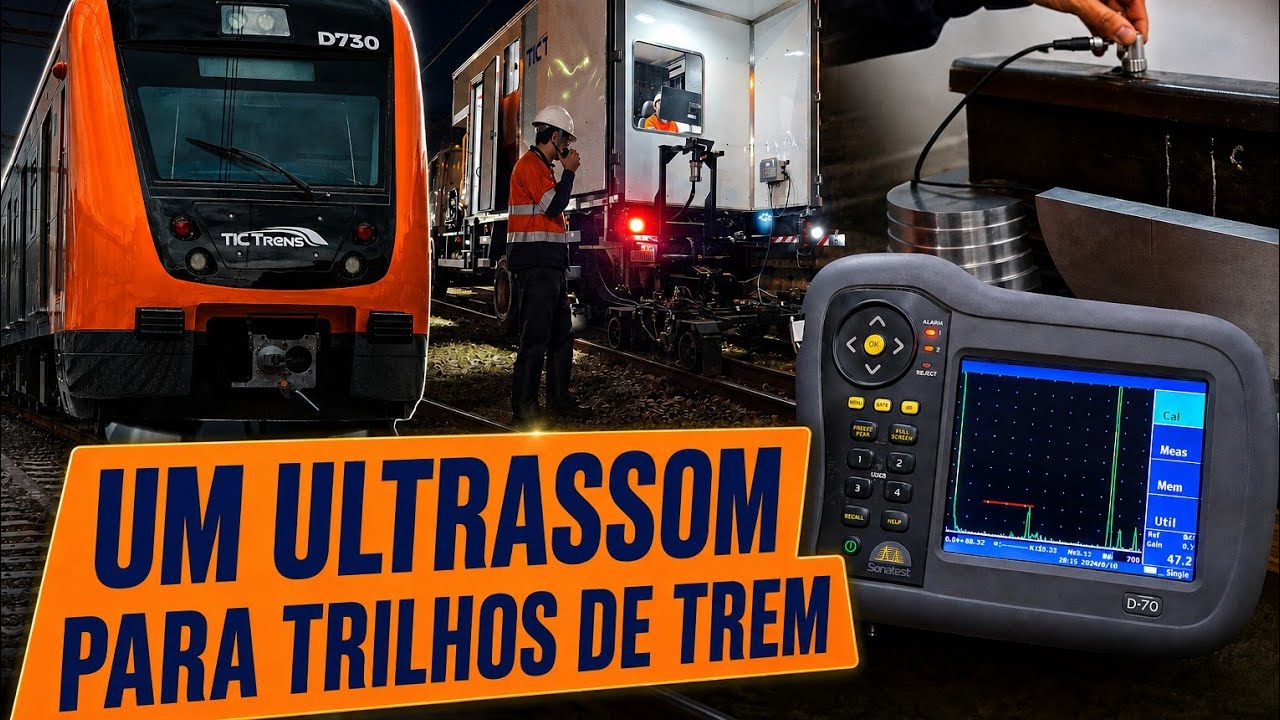 TIC TRENS UTILIZA ULTRASSOM PARA INSPEÇÃO E MANUTENÇÃO NA LINHA 7-RUBI