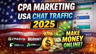CPA Marketing USA Chat Traffic Method 2025 | Make Money Online (Full Guide) thumbnail