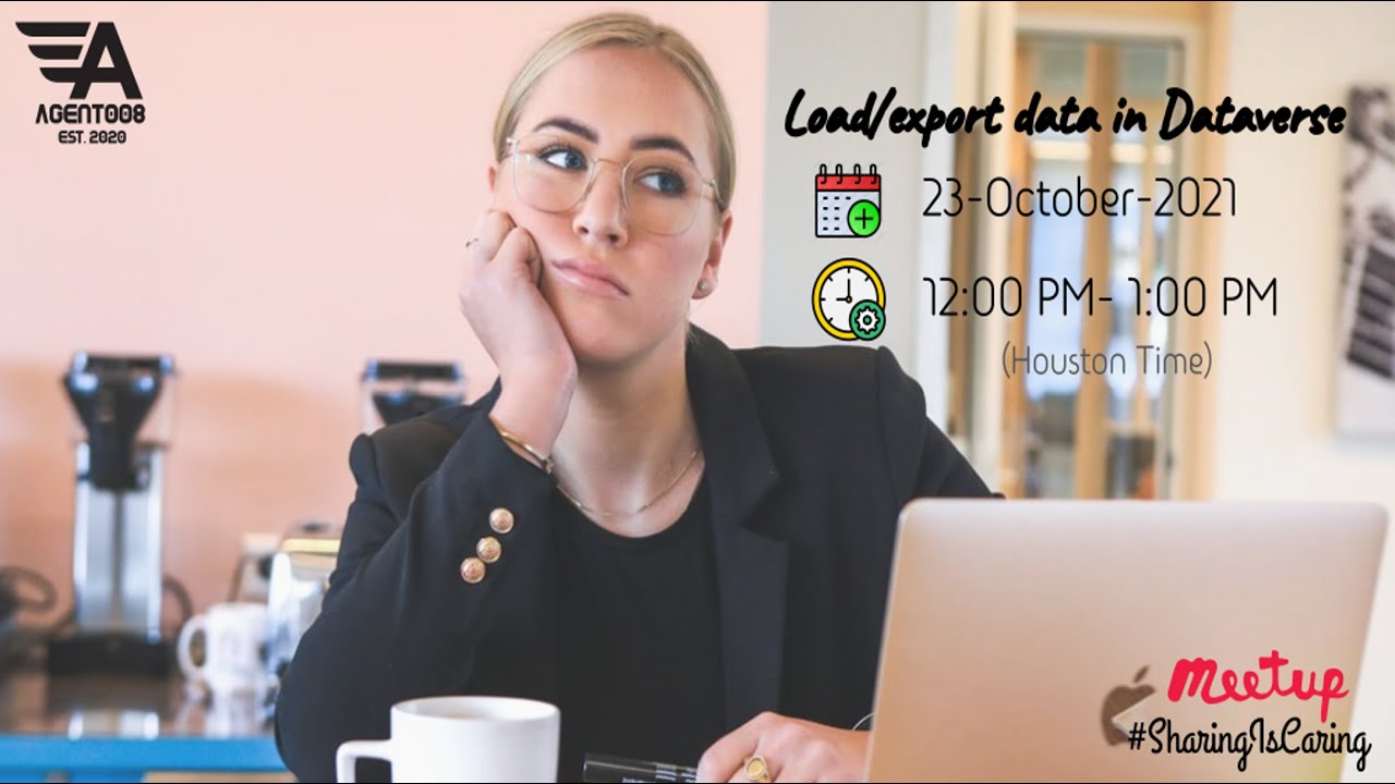Load/export data and create data views in Dataverse