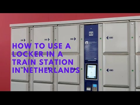 How to use a locker in a train station in Netherlands 🇳🇱   #lockers #trainstations #ns #dutchrailway