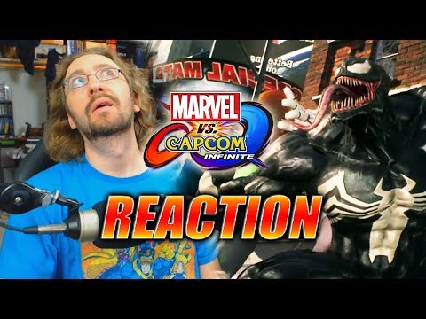 MAX REACTS (Extra Lazy): Venom, Winter Soldier, Black Widow DLC Reveal - Marvel Vs. Capcom Infinite