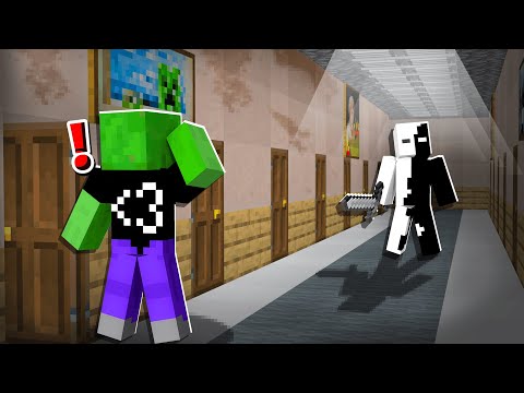 AA12 - Spending The Night in a HAUNTED HOTEL in Minecraft!