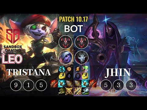 SB Leo Tristana vs Jhin Bot - KR Patch 10.17