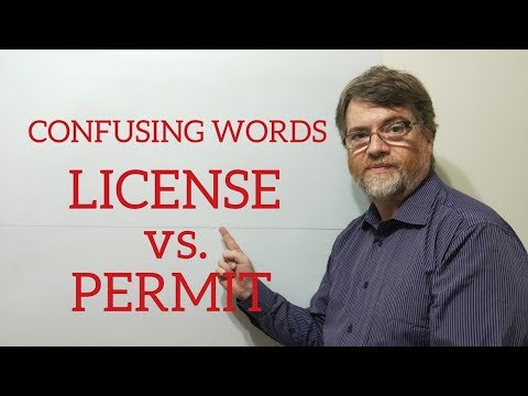 英語講師ニックPレッスン(328) 免許と許可の違い (English Tutor Nick P Lesson (328) The Difference Between License and Permit)
