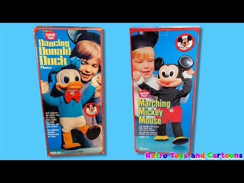 Dancing Donald Duck Marching Mickey Mouse Romper Room Commercial Retro Toys and Cartoons