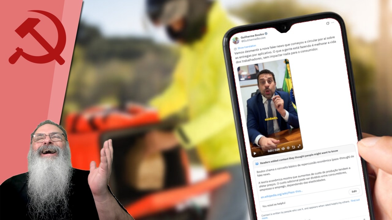 BOULOS diz que AUMENTAR TAXA de ENTREGA NÃO vai AUMENTAR PREÇO para CONSUMIDOR e toma CHECAGEM