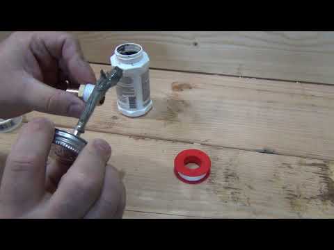 Part of a video titled How to seal up threaded water pipe fittings - YouTube