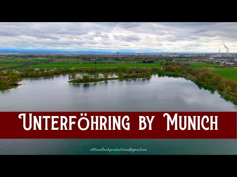 Soaring Above Unterföhring: Munich’s Backyard - Where Business Meets Leisure -4K drone footage