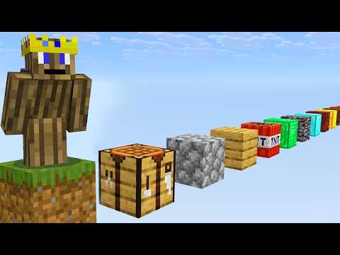 Minecraft, de VÉGTELEN 1 Blokk van...