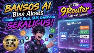 Download lagu AI Social Aid: Access Claude, GPT, Grok, GLM, and DeepSeek All at Once! Setting Up 9Router Is Sup... mp3