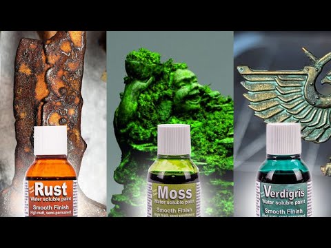 Easy Rust, Moss, and Verdigris for Miniature painters with Dirty Down!