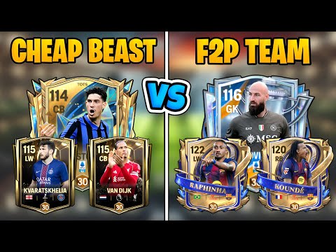 Cheap Beast Team Vs F2P Team in FC MOBILE