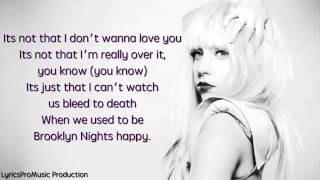 Lady Gaga - Brooklyn Night Lyrics