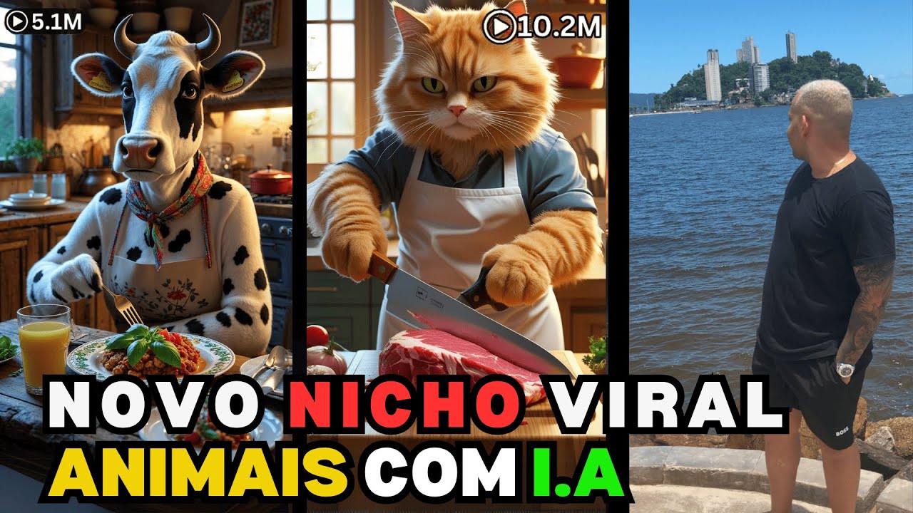 Como Fazer 8 MILHÕES de Visualizações com Vídeos de Animais na IA! 🔥