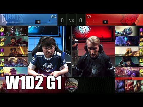 GIANTS vs G2 eSports | Game 1 S6 EU LCS Summer 2016 Week 1 Day 2 | GIA vs G2 G1 W1D2 1080p