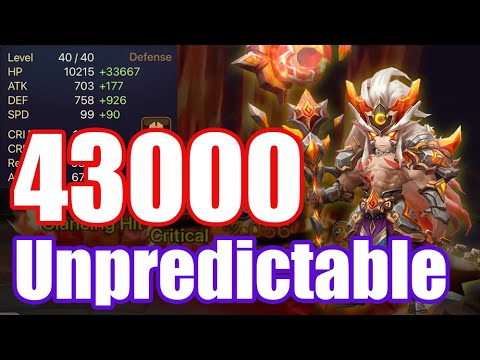 No one can one shot him, HP 43000 Unpredictable Bellenus Debut😝😝😝【Summoners War RTA】