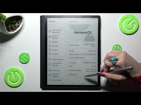 How to Access all Specifications of Huawei MatePad SE - Locate Dashboard Info