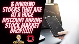 3 Dividend Stocks to Buy During the Stock Market Drop I Passive Income and Dividend Investing 2022