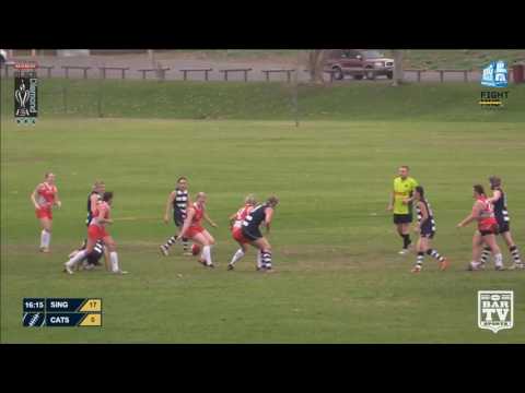 2017 BDAFL Round 9 GE Women's Highlights - Singleton Roosters v Muswellbrook Cats