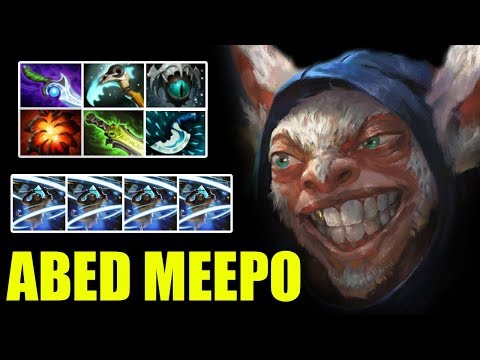 Epic! Abed Meepo Destroying Enemy Team Crazy 24 Kills Vs Naga Siren Pro Gameplay 7.24 Dota 2