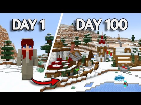 Surviving 100 days of winter with TrashPanda7B! You won't believe what happens next!!