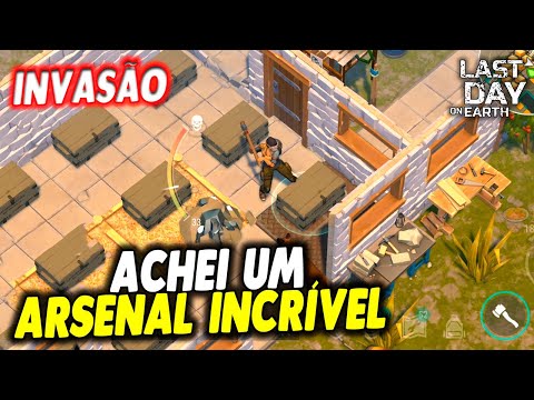 ACHEI UM ARSENAL INCRÍVEL NA INVASÃO - Last Day On Earth