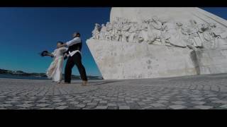 Interpretação de dança Fado Morna do tema &quot;Beijo de saudade&quot; de Mariza e Tito Paris