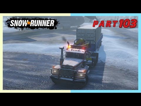 SNOWRUNNER Gameplay | Part 103 | Valley Pipeline Building Deliver To The Pipeline