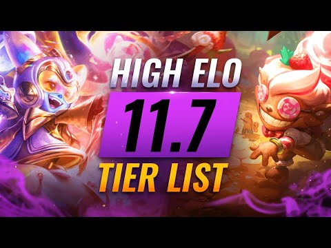 HIGH ELO Best Champions TIER List - League of Legends Patch 11.7