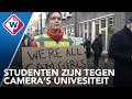 Studenten Leidse Universiteit protesteren tegen slimme camera's - OMROEP WEST